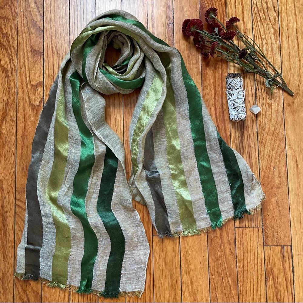 Green scarf